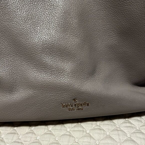 Grey Leather Tote bag - Picture 3 of 6